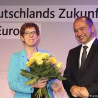 Octavian Ursu, alături de șefa CDU Annegret Kramp-Karrenbauer