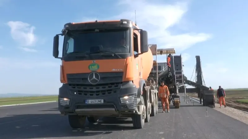 Când vom circula pe primii kilometri din Autostrada A7 Foto: captură Facebook/ Sorin Grindeanu