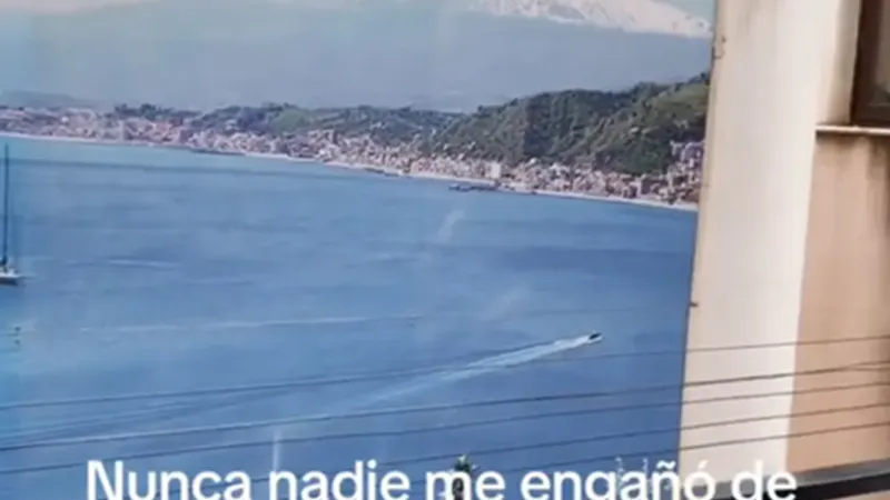 „Vederea la mare” era doar un tapet lipit pe un perete exterior al clădirii, care putea fi văzut de la geam. - Foto: New York Post