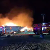 Incendiu la pensiunea Ferma Dacilor Foto: captură video ISU Prahova