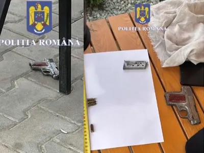 Un interlop l-a turnat pe un vânzător de arme ca să-și scadă pedeapsa. Aceasta este arma care urma să fie vândută Foto: Politia Romana
