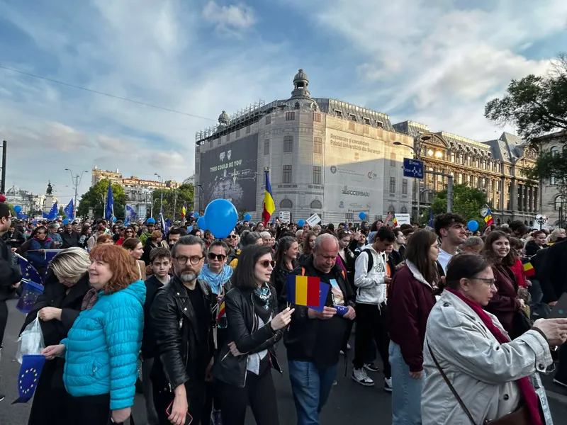 FOTO Mitinguri de amploare pro-Europa în București și în marile orașe, de 9 mai, Ziua Europei - FOTO: Newsweek (imagine cu rol ilustrativ)