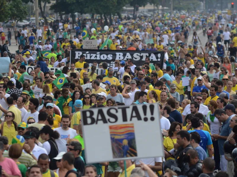 Protest în Brazilia împotriva corupției/FOTO: Getty