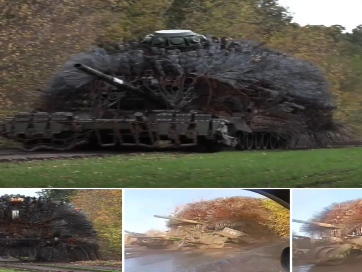 VIDEO Cum își transformă Rusia tancurile în „arici de oțel” ca să scape de drone Ucrainei