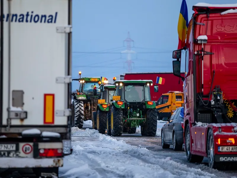 Fermierii și transportatorii protestează în jurul Capitalei Foto: Inquam Photos / Marian Calestru - rol ilustrativ