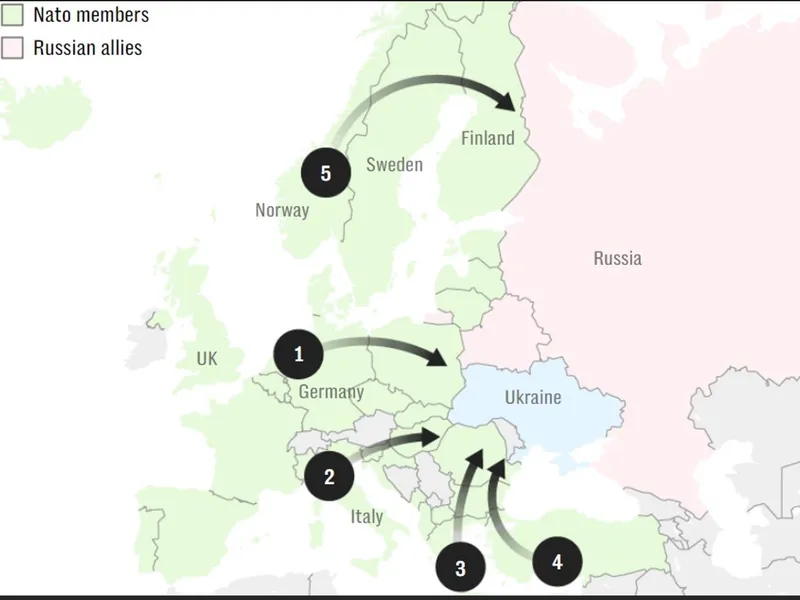 NATO planifică transportul trupelor americane în caz de război cu Rusia. România, rută principală - Foto: mil.in.ua