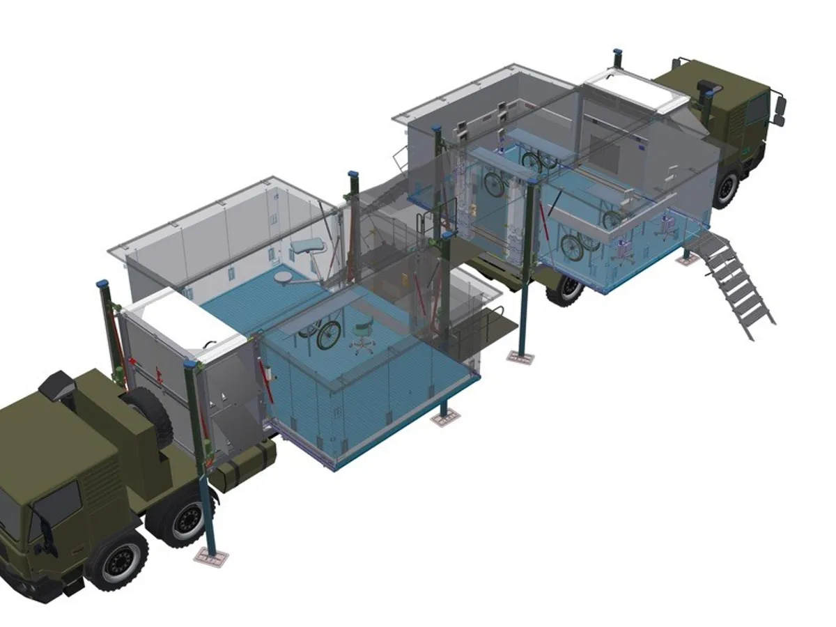 Armata germană a semnat cu Rheinmetall un contract pentru 165 sisteme medicale mobile - Foto: Rheinmetall