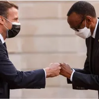Macron și Paul Kagame, împăcare  după genocidul din 1994/FotoȘ AFP