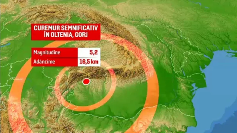 Hartă Cutremur - Foto: Știrile ProTV