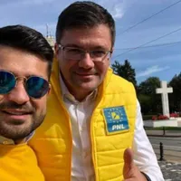 Ministrul Alexe (dreapta) și finul/FOTO: reporteris.ro
