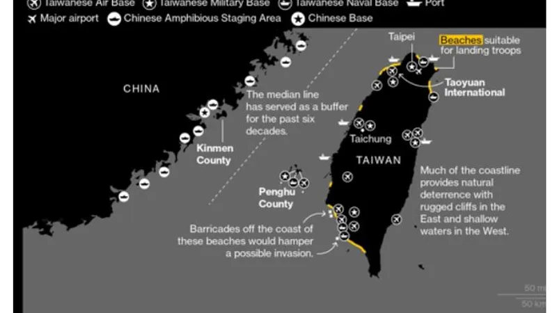 simulare de război China-SUA/foto: bloomberg