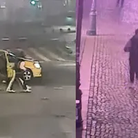 Taximetrist jefuit în București Foto: capturi camere supraveghere
