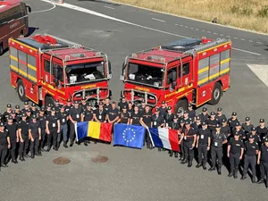 Al doilea schimb al pompierilor români specializați în stins incendii de pădure a ajuns în Franța - FOTO: IGSU - Inspectoratul General pentru Situatii de Urgenta