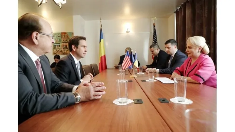 Dăncilă, față în față cu primarul din Jersey/FOTO: news.ro