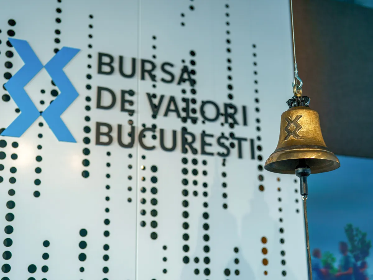 Clopotul de la Bursa de Valori Bucureşti - Foto: INQUAM PHOTOS/Pana Tudor