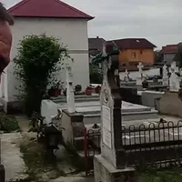 Un bărbat și-a dus copilul în cimitir și a început să-și amenințe fosta soție că-l va tăia Foto: captură Facebook