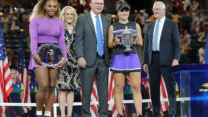 Bianca Andreescu, alături de Serena Williams. Foto Getty Images
