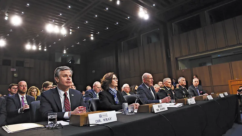 Directorul FBI Christopher Wray, directorul CIA Gina Haspel și alți oficiali sunt audiați de Comitetul de Informații din Senat cu privire la securitatea cibernetică și alte amenințări