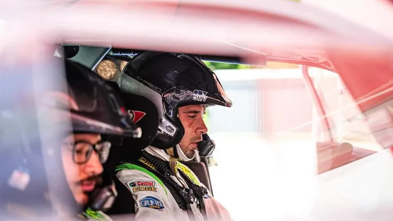 Simone Tempestini a terminat Rally di Roma Capitale pe locul 3 la Under 28 și pe 7 la general. / Foto: Napoca Rally Academy, Facebook