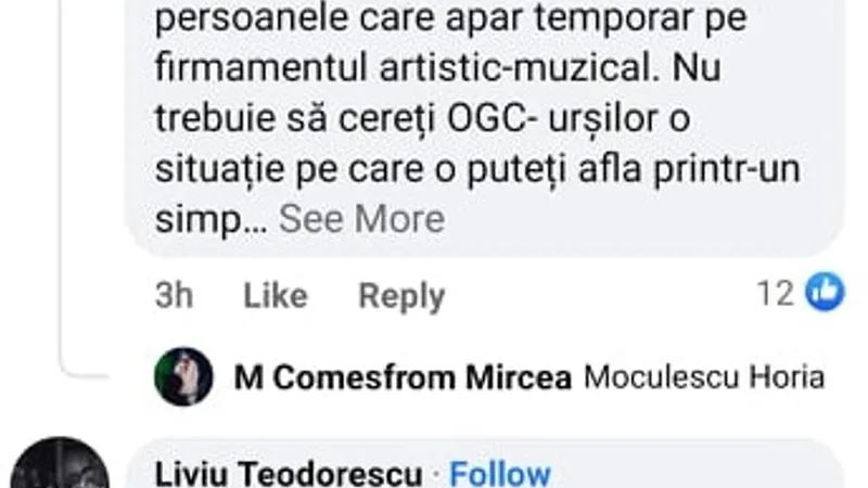 Mesajele artiștilor la postarea ministrului Culturii