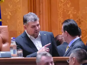 Marcel Ciolacu (PSD) și premierul Ludovic Orban (PNL)