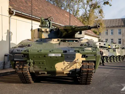 Cum arată noile tancuri Lynx KF41și blindate Buffalo pe care le-a luat Ungaria de la nemți - FOTO: Twitter/RheinmetallAG