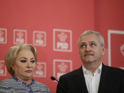 Premierul Viorica Dăncilă alături de fostul lider PSD, Liviu Dragnea/Foto: Inquam Photos - Octav Ganea