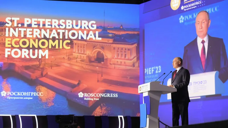 Vladimir Putin a avut un discurs în deschidere Forumului Economic Internațional de la Sankt Petersburg din Sankt Petersburg, Rusia Foto: profimediaimages