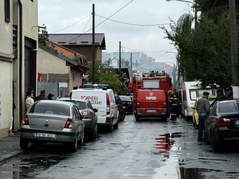 Incendiu în București - Foto: ISU B-If