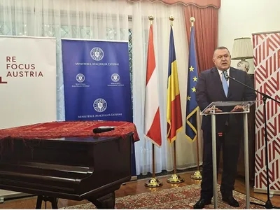 Președintele Camerei de Comerț și Industrie a României (CCIR), Mihai Daraban, a participat la o întâlnire oficială cu Ministrul Federal pentru Afaceri Europene și Internaționale al Republicii Austria Foto: CCIR