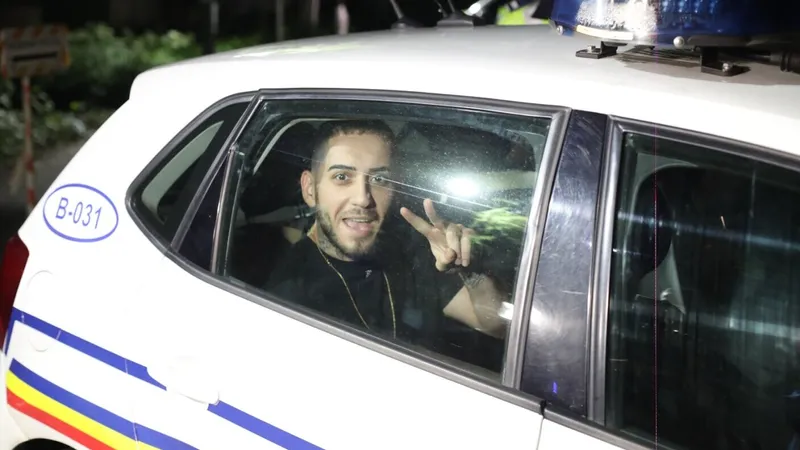 Fiul Vioricăi din Clejani, Fulgy, a fost prins conducînd drogat. Dar nu s-a impacientat, întrucât mama lui e șmecheră iar el e pui de șmecher Foto: protv.ro