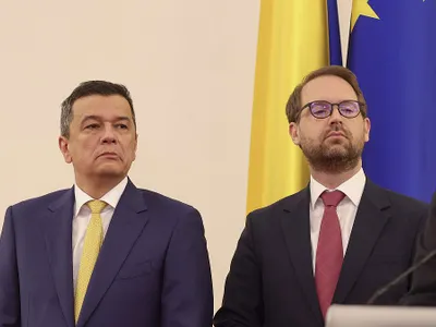 Declaraţii ale coaliţiei de guvernare, după semnarea Acordului - Foto: INQUAM PHOTOS/Octav Ganea