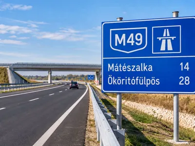 Ungaria a dat în trafic primul segment al autostrăzii M49 spre Satu Mare - Foto: Facebook / Kereskényi Gábor