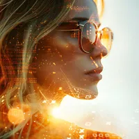 Femeie blondă studiind inteligenţa artificială - Foto: Magnific.com/yogiermansyah22