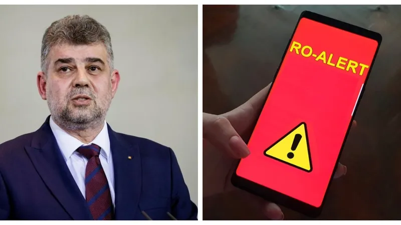 Ciolacu cere modernizarea RO-Alert, imagine cu caracter ilustrativ - Foto: Colaj