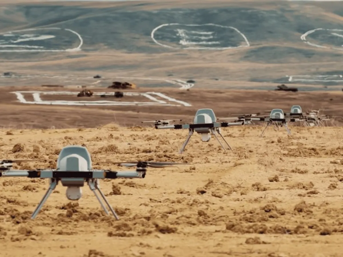 Turcia a testat în premieră un roi de drone de atac Kargu - Foto: STM