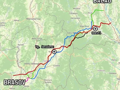 Traseele propuse pentru autostrada A13/FOTO: HotNews