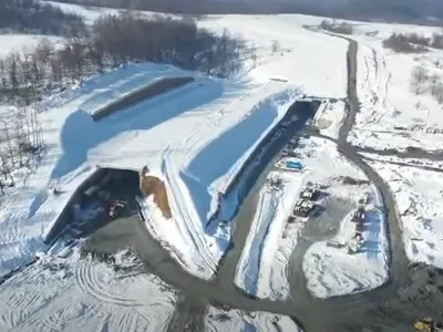 Tunel pe Autostrada Urșilor - Foto: captură video