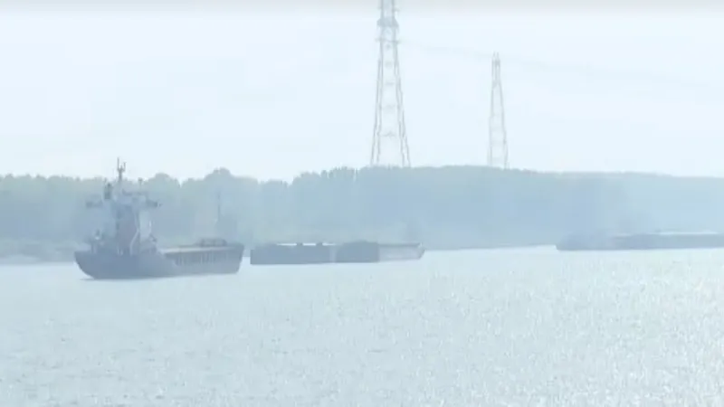 Transportul pe Dunăre, grav afectat de secetă. Navele trebuie să reducă cantitatea de marfă - Foto: Captură video/ Imagine cu caracter ilustrativ