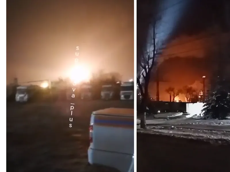 Războiul se mută în Rusia. Explozii masive la două aerodromuri unde sunt bombardierele Tu-160 - Foto: X - Captura foto