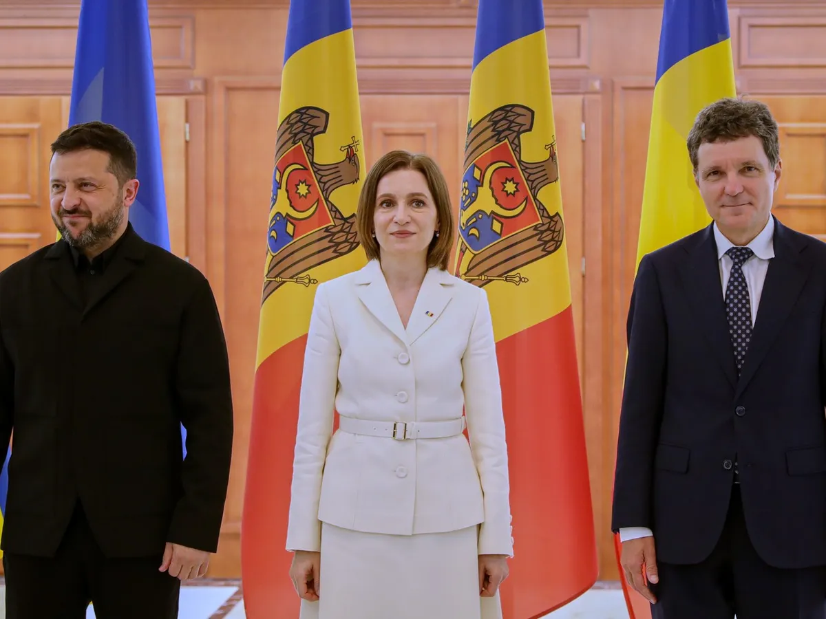 Nicușor Dan, Maia Sandu și Zelenski, front comun la Chișinău în fața amenințărilor Rusiei