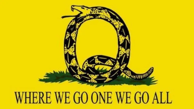 Sloganul QAnon Foto: BBC
