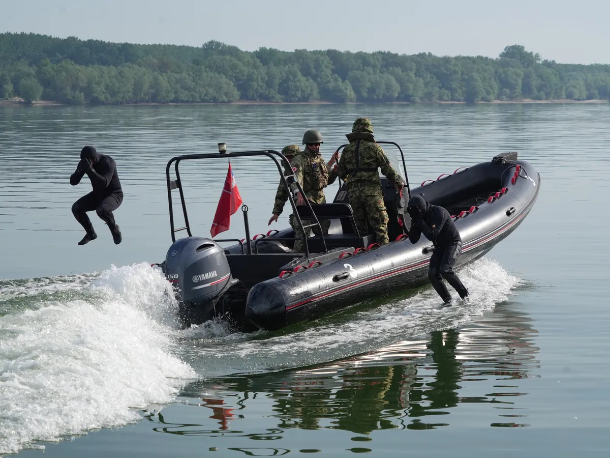 Operațiuni de securizare a Dunării, la Calafat - Foto: Redacția Mass-Media a Forțelor Navale (imagine cu rol ilustrativ)