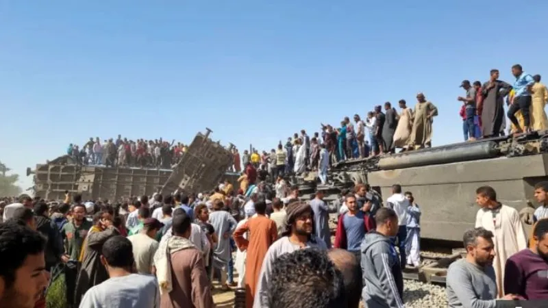Accident feroviar/Foto: aljazeera.com