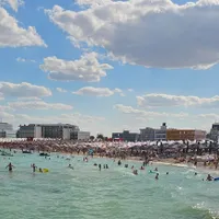 Plajă din Eforie Nord - Foto: Facebook / Eforie Online