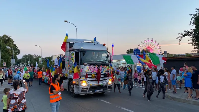 „Carul alegoric” a fost decorat cu un prost-gust covârșitor. / Foto: Newsweek România