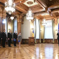 Iohannis la depunerea jurământului de către o parte din cei propuși de PSD Foto: Administrația Prezidențială