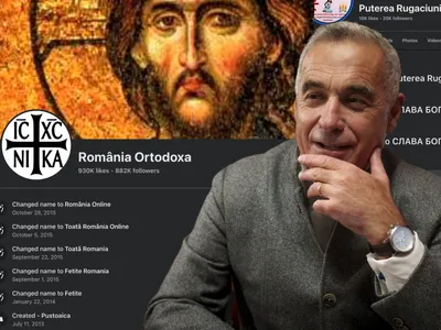 Manipularea lui Călin Georgescu. Pagina "Puștoaica, Fetite Romania", convertită în România Ortodoxă - Foto: Profimedia images - Colaj Facebook