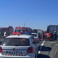 Accident extrem de grav pe autostrada A4. A fost activat Planul Roșu. 11 victime - FOTO: ISU Constanța