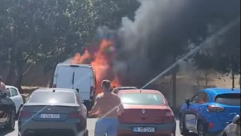 VIDEO Mai multe incendii au izbucnit pe Litoral. Care sunt cauzele? - Foto: captură video Facebook/Atac de Constanţa